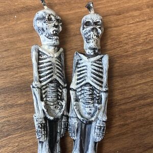 Two Skeleton Candle sticks